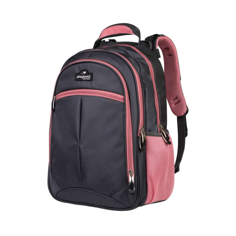 Volkano Orthopaedic Backpack 36L - Dark Grey/ Pink