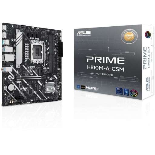 Asus Prime H810M-A-CSM Intel H810 Arrow Lake LGA1851 Micro-ATX Desktop Motherboard
