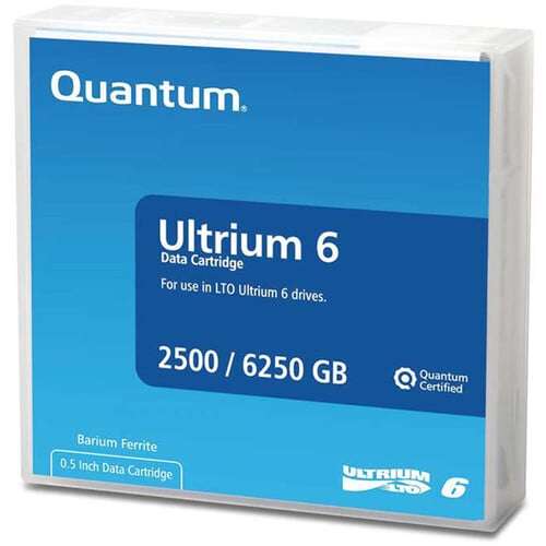 Quantum LTO-6 (2.5TB / 6.25TB) Ultrium Tape Media Cartridge