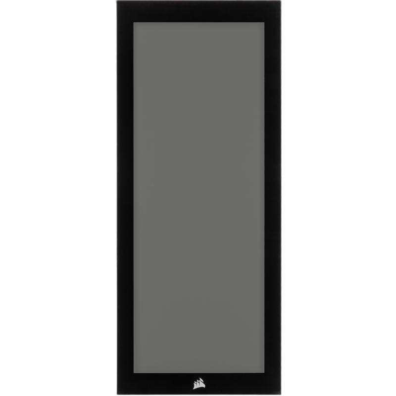iCUE 4000X Front Tempered Glass Panel; Black