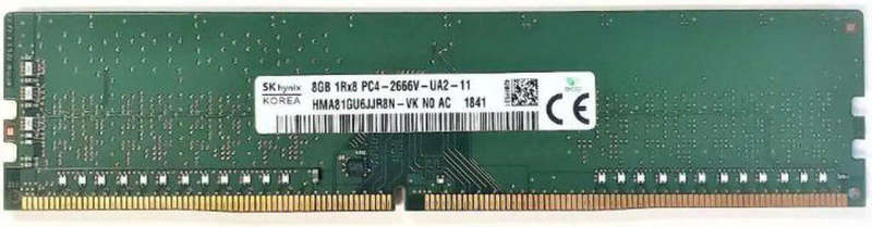 SK Hynix  8GB 1RX8 PC4-2666V DDR4 For Desktop