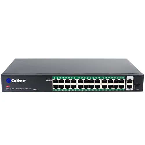 Cattex 27-port Full Gigabit PoE Fiber Switch - Networking