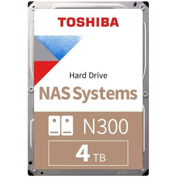 Toshiba N300 NAS Hard Drive 4TB SATA III  (512MB/7200RPM)