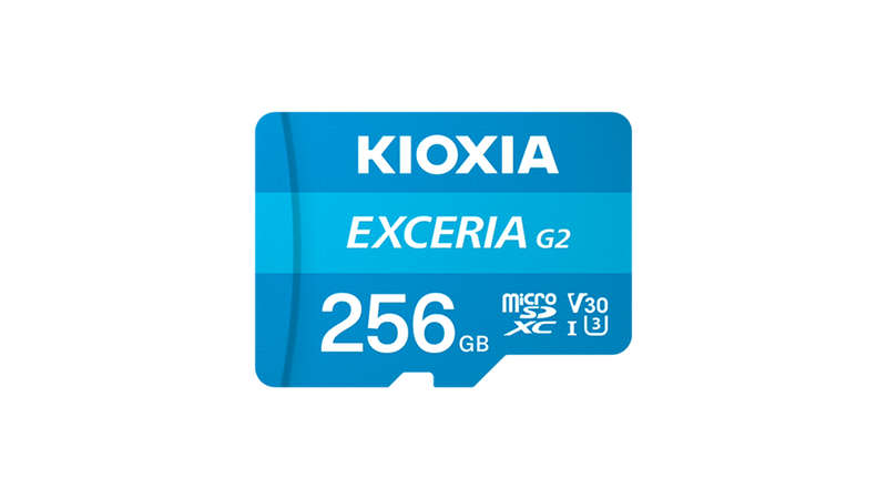 Kioxia 256GB Micro SDXC- UHS-ICard-100MBs