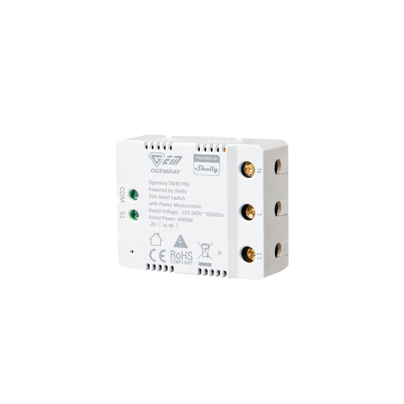 Smart Relay Powered by Shelly, Designed for Precise Control of Large A