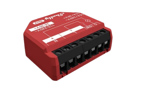 Shelly 1PM Gen3, World's Smallest Wi-Fi Relay Switch with Power Meteri