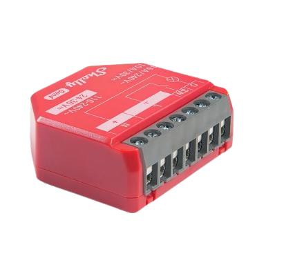 Shelly Compact Smart Switch with Power Monitoring, Multiprotocol Suppo