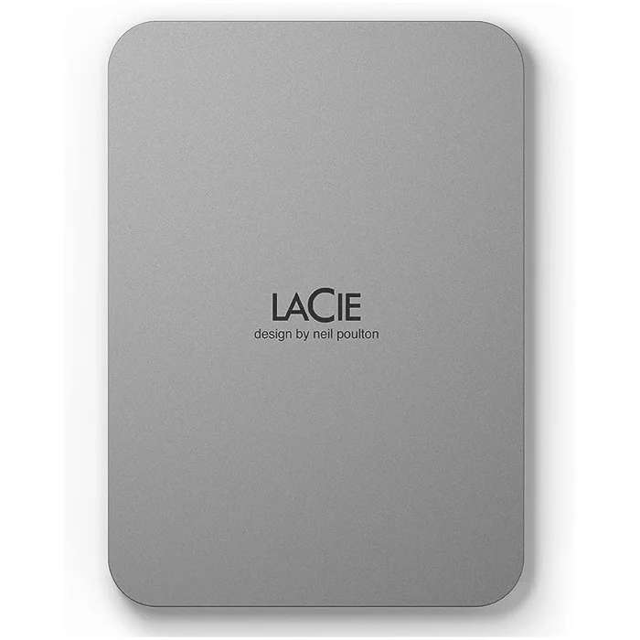 4TB LaCie, 3.5", USB-C 3.2, Portable External HD, Silver