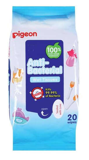 Pigeon - ANTI-BACTERIAL WIPES 20'S