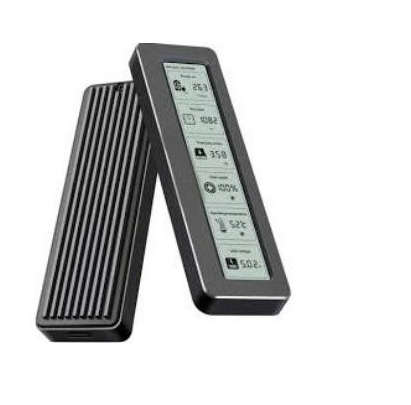 CipherX- M.2 NVMe/NGFF SATA- Dual Protocol- Type-C- USB 3.2- 10Gbs- M.2 SSD Enclosure w/ Display ...