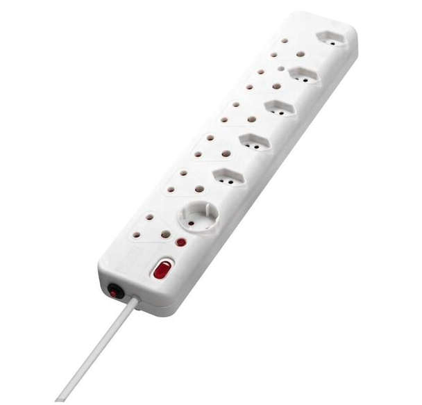 Nexon 12 Way Medium Surge Multiplug 0.5M - White