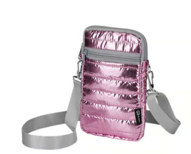 Quest Puffer Cross Body Bag Pink