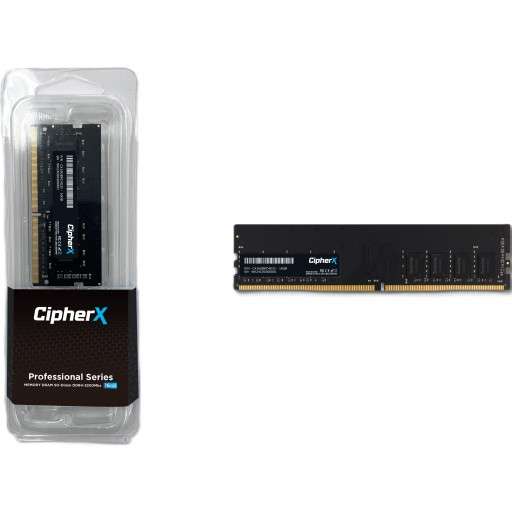 16GB CipherX Professional Series, DDR5 (4800Mhz) SODIMM CL36, Notebook