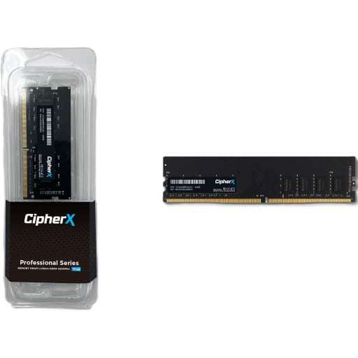 16GB CipherX Professional Series, DDR4 (3200Mhz) UDIMM CL16, Desktop Memory