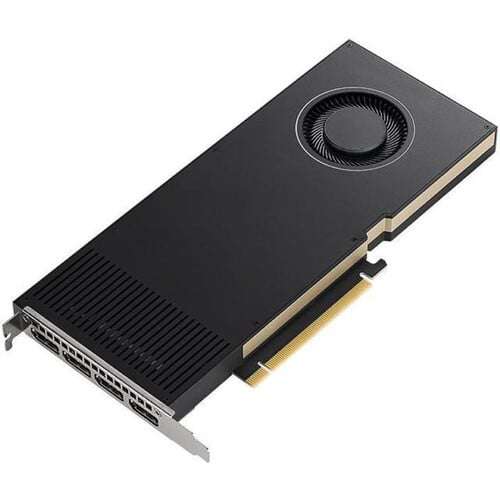 NVIDIA RTX A4000, 16GB GDDR6, 256-bit VRAM, 6144 CUDA Cores (4x Display