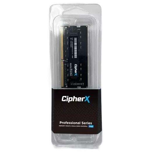 32GB CipherX Professional Series, DDR4 (3200Mhz) SODIMM, Notebook Memory