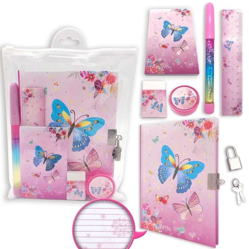 Quest Butterfly Stationery Set Multi - USA