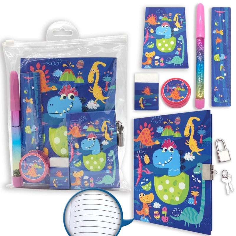 Quest Dino Stationery Set Multi - USA