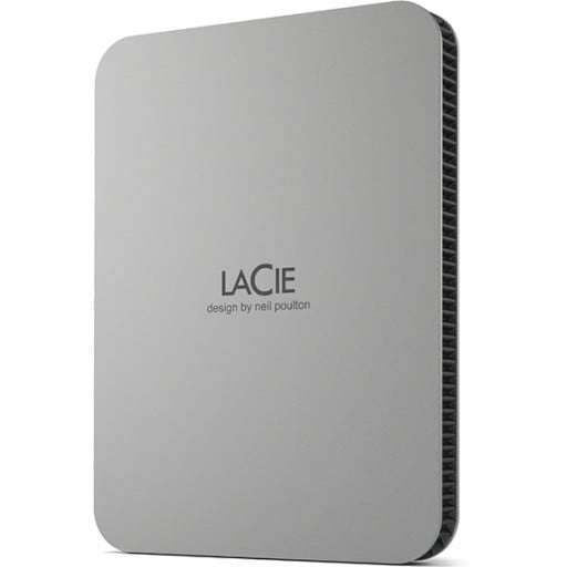 LaCie  Mobile Drive 2TB USB 5Gbps Type-C Silver External Hard Drive