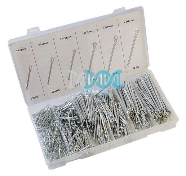 Assorted Split Pins 555 Piece