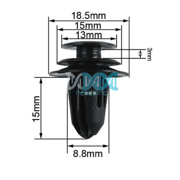 Panel Clip Door 9.7mm (100 pieces)