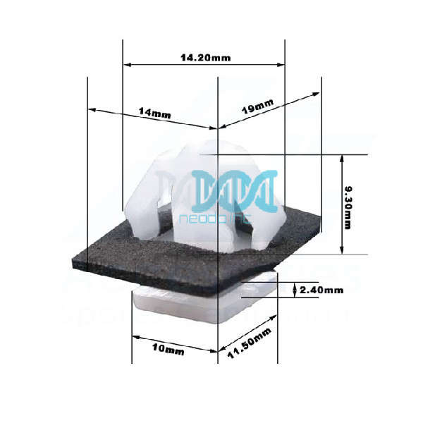 Panel Clip Hyundai Top Sq=10X12mm