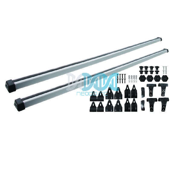 Aluminium Roof Bar oval with Multiple Mounting Brackets