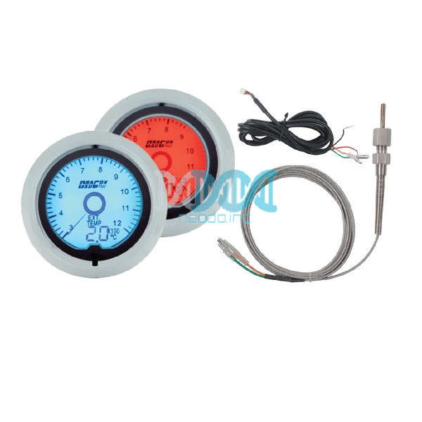 Dragon Gauge 52mm Digital Water Temperature Gauge - 7 Colours