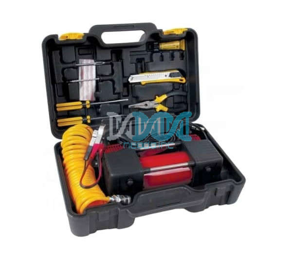 Rough & Tough Heavy Duty Air Compressor and Tyre Inflator with Repair Kit