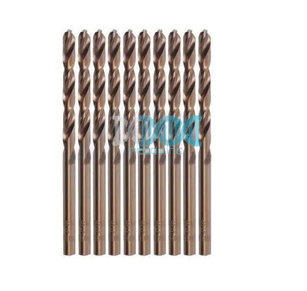 Drill Bit 5mm Hss M2 Straight Shank 10 Piece
