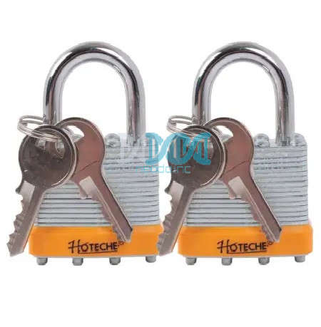 Hoteche 40mm Laminated Pad Lock Set -  2 Piece