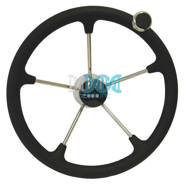 Steering 316 Stanless Steel W/Pu Foam & Knob 155 Blk