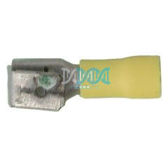 Yellow Piggy Back Terminal 6.3mm