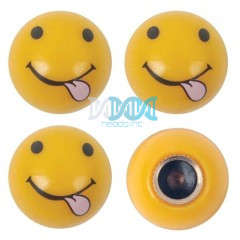Valve Cap Set Cheeky Face 4Pc