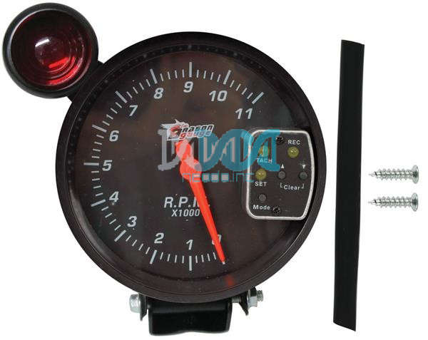 5 Tachometer With Shift Light Black