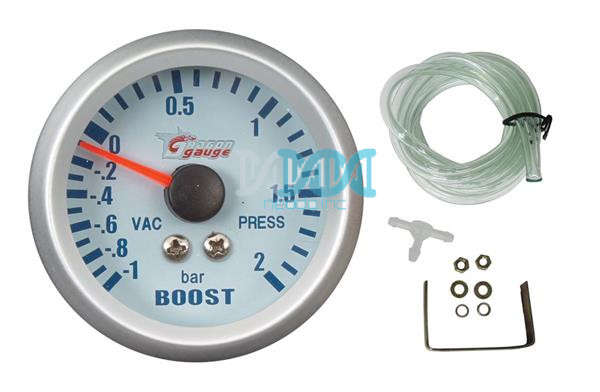 2Boost Gauge Silver/White