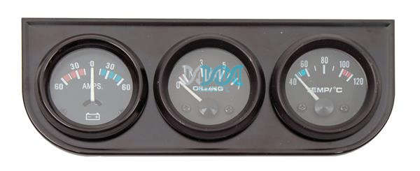 Amp/Oil/Temperature Gauge
