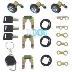 3 Door Lock With Round Key