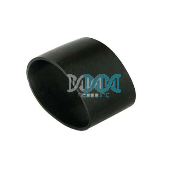 Rubber Sleeve Straight Black 76mm