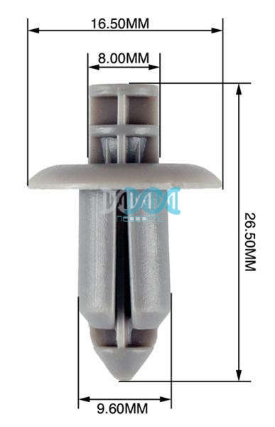 Panel Clips 8-9.6mm (50)