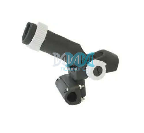 Rod Holder Plastic Rail Mount Black
