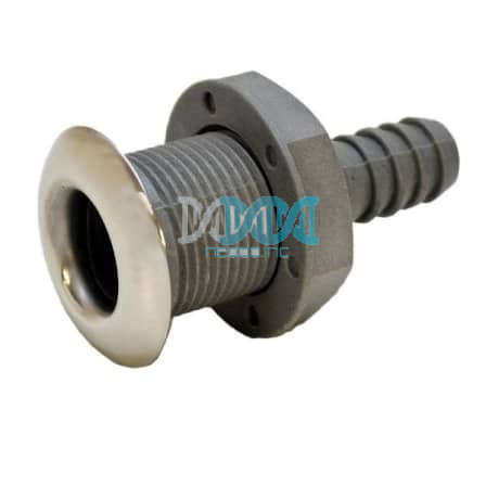 Through Hull Plated 316 Stanless Steel 16mm Grey