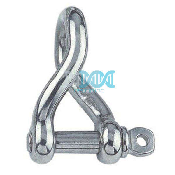 Twist D Shackle 4mm 316 Stainless Steel