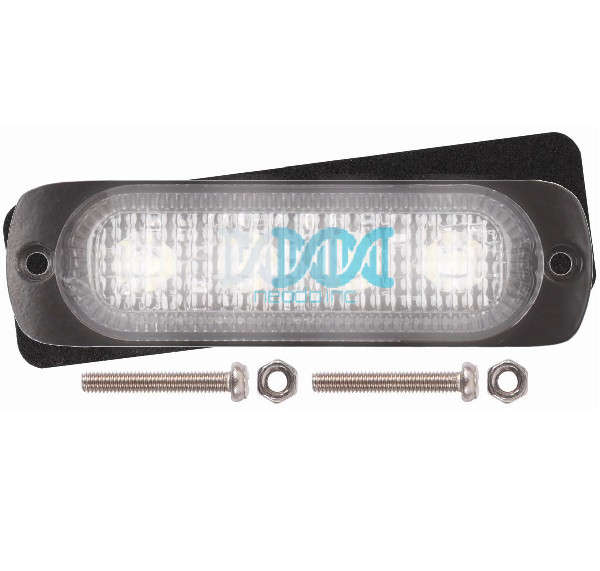 Led Warning Lamp White 12-24V 18 Functions