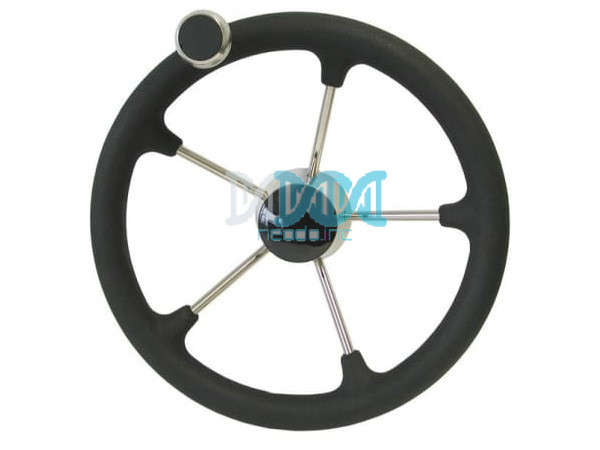 Steering 316 Stanless Steel With Polyeurathane  Foam & Knob 135 Black