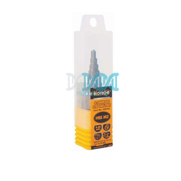 Hoteche 4-20mm 9 Step Hss Drill Bit
