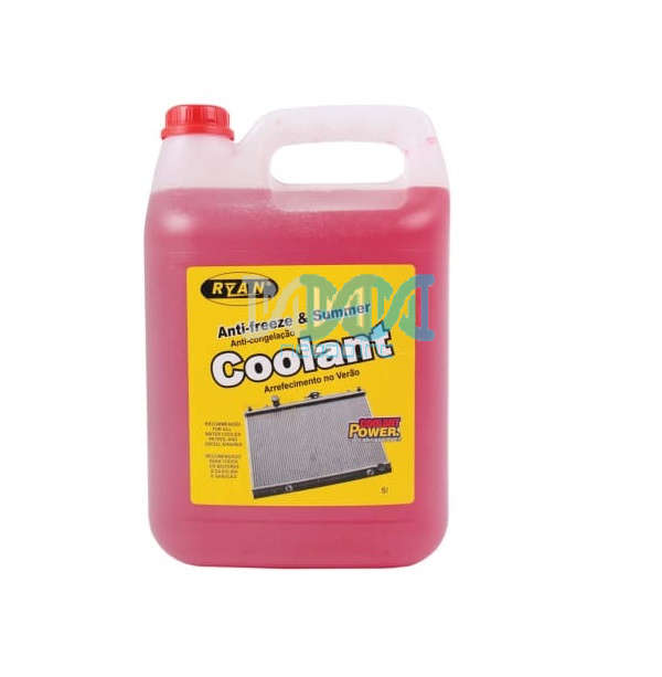 Ryan Anti-Freeze And Summer Coolant - Red - 5 Litre
