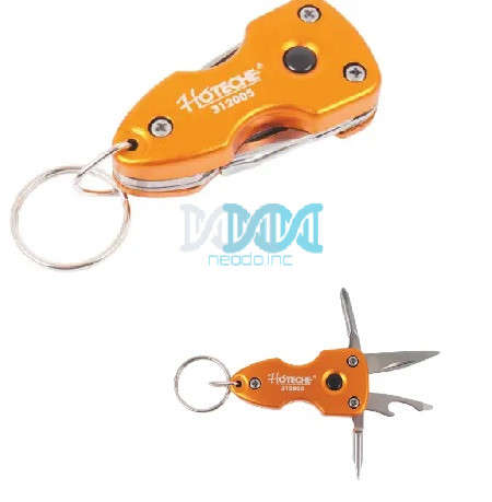 Hoteche Multi Pocket Knife with LED Light and Keyholder
