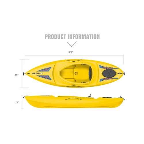 Seaflo Kayak Sit-In Adult 100Kg  -Oars Included