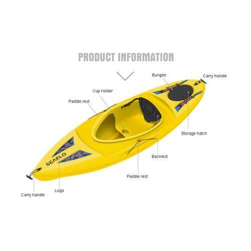 Seaflo Kayak Sit-In Adult 100Kg  -Oars Included